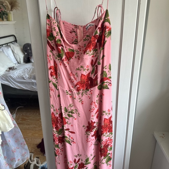 Reformation Juliette Dress Valeria Pink Size 10 - Picture 4 of 6